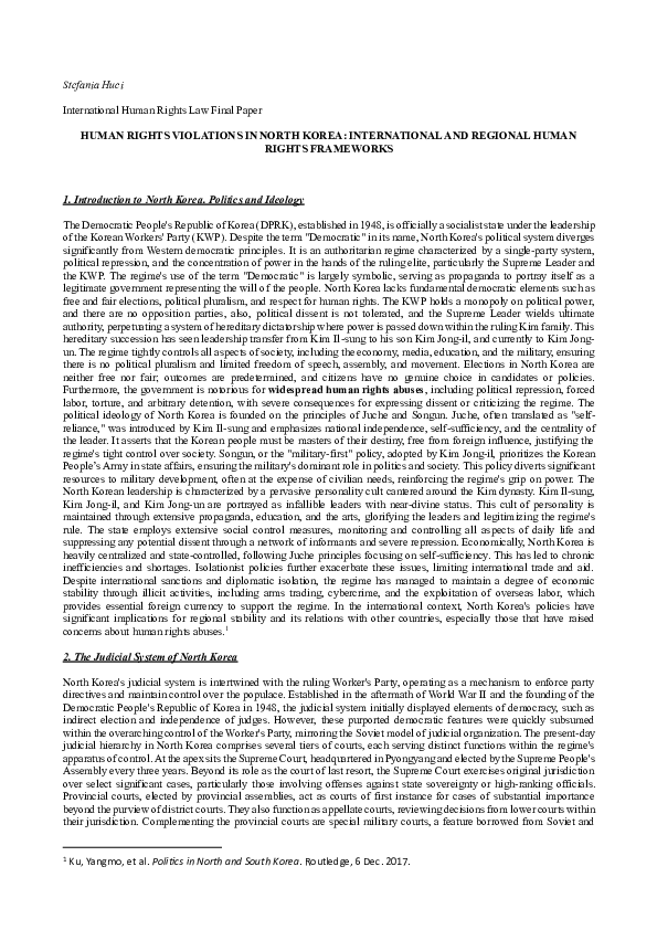 (PDF) International Human Rights Law Final Paper HUMAN RIGHTS ...