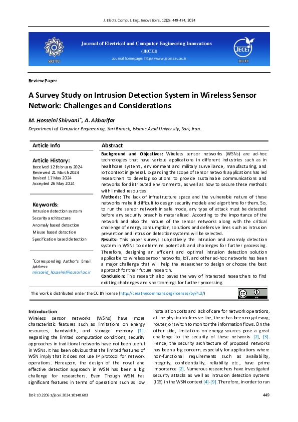 (PDF) A Survey Study on Intrusion Detection System in Wireless Sensor ...