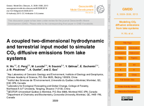 (PDF) A coupled two-dimensional hydrodynamic and terrestrial input ...