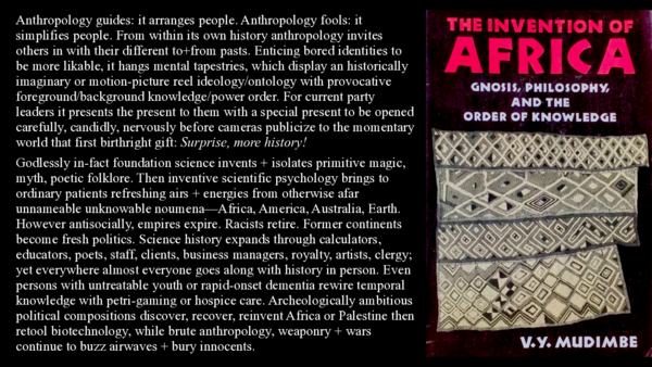 (PDF) On : THE INVENTION OF AFRICA : GNOSIS, PHILOSOPHY, AND THE ORDER