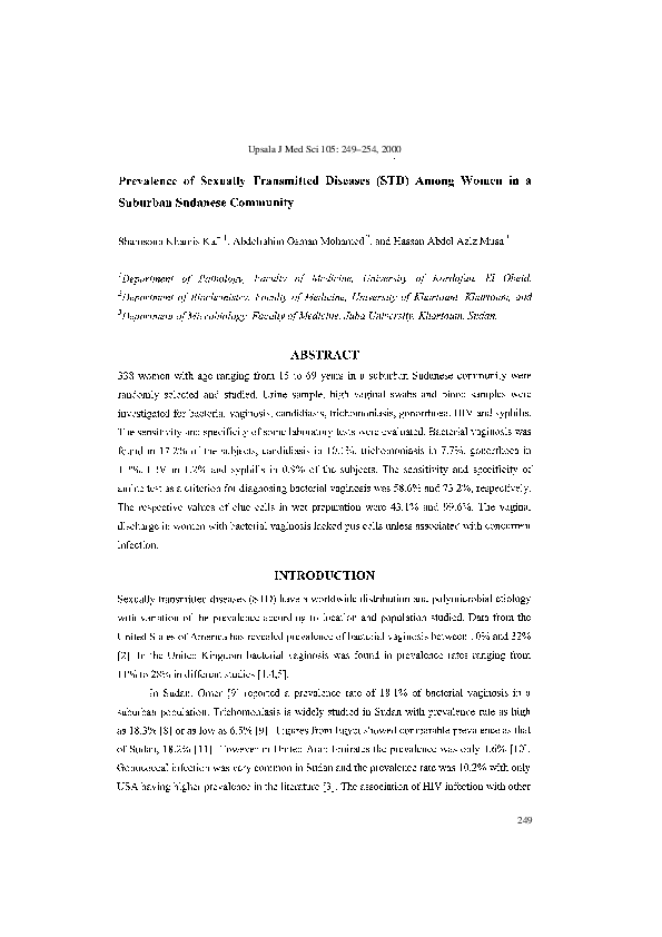 (PDF) [Prevalence of sexually transmitted diseases (STD) in HIV ...