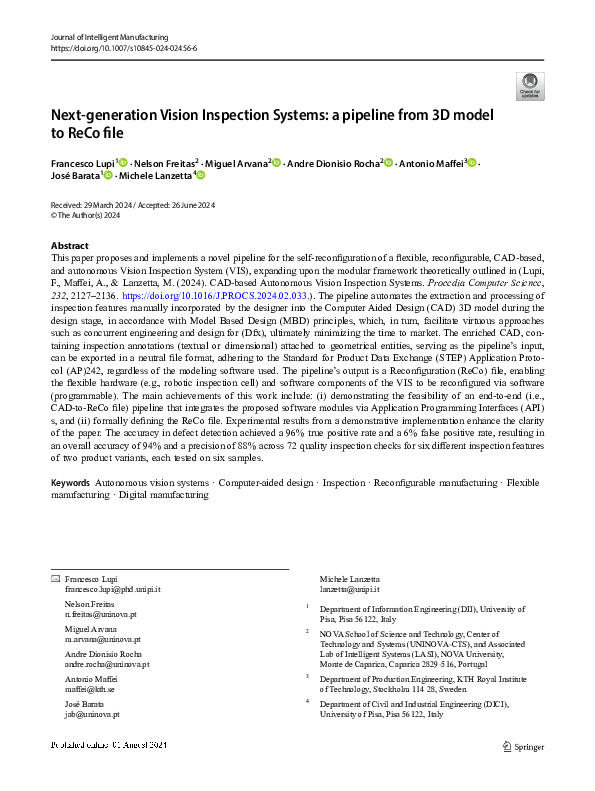 (PDF) Next-generation Vision Inspection Systems: a pipeline from 3D ...