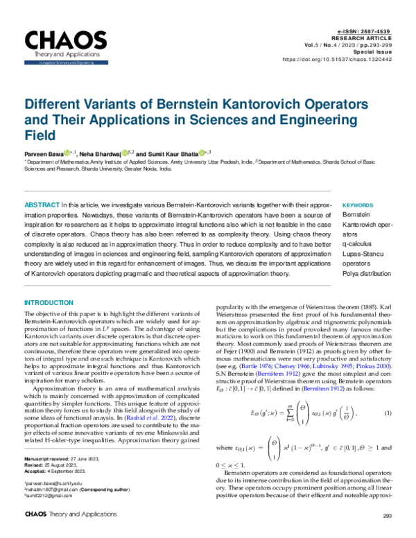 (PDF) Different Variants of Bernstein Kantorovich Operators and Their ...