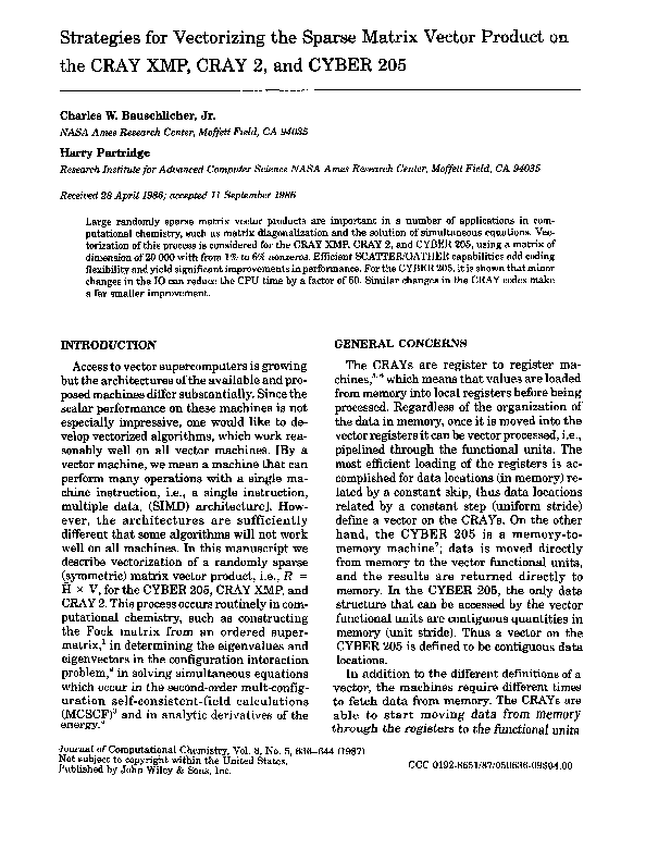 (PDF) Strategies for vectorizing the sparse matrix vector product on ...