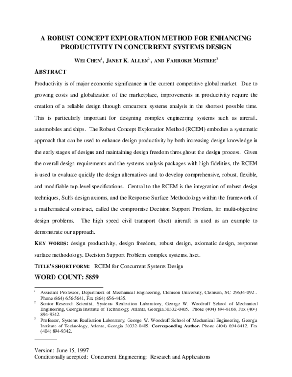 (PDF) A Robust Concept Exploration Method for Enhancing Productivity in ...