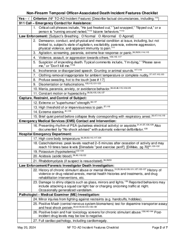 (PDF) Non-Firearm Temporal Officer-Associated Death Incident Features ...