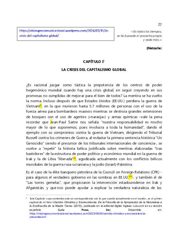 Pdf La Crisis Del Capitalismo Global