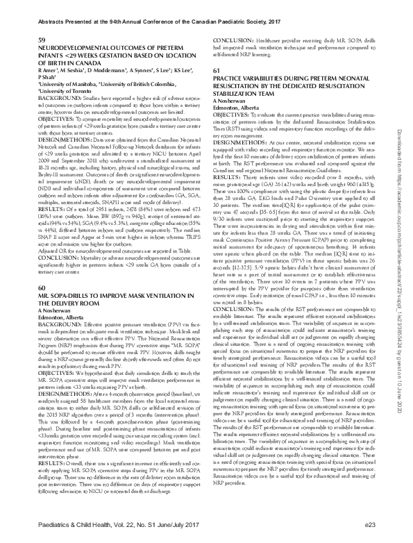 (PDF) Neurodevelopmental Outcomes of Preterm Infants Born to ...