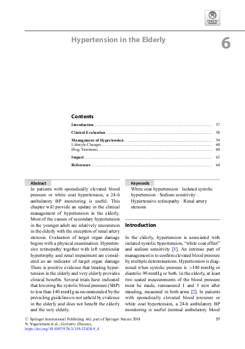 (PDF) Hypertension in the Elderly