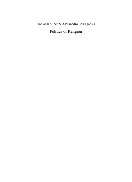 Gendered peace: policies and conflicts within Catholic Church Norms, Institutions and Practices
