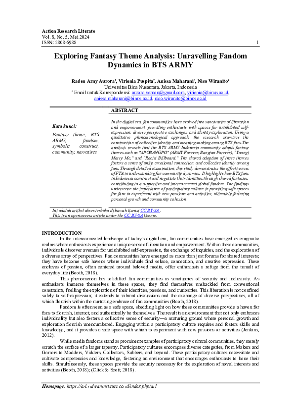 (PDF) Exploring Fantasy Theme Analysis: Unravelling Fandom Dynamics in ...