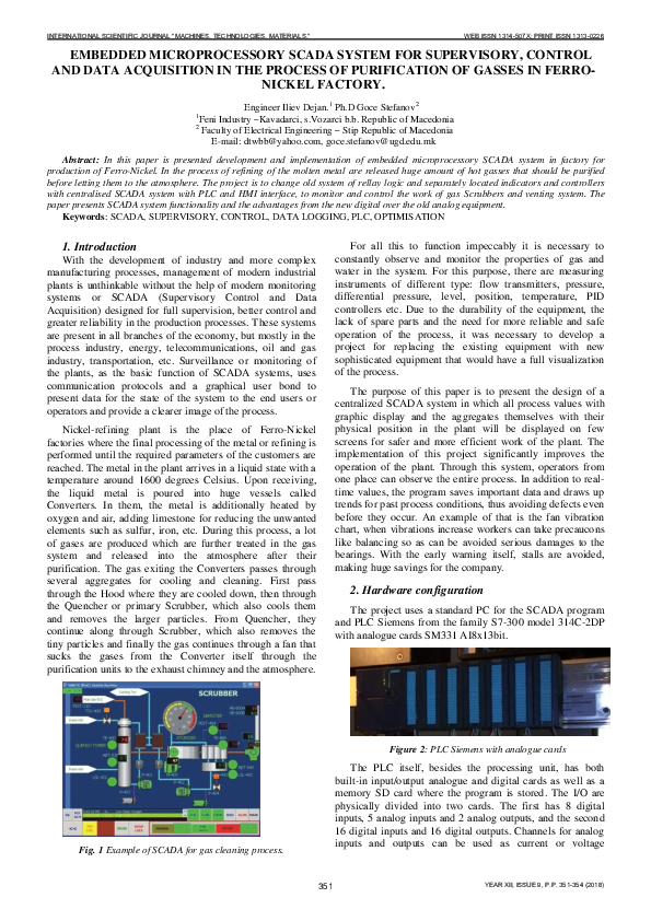 (PDF) Embedded Microprocessory Scada System for Supervisory, Control ...