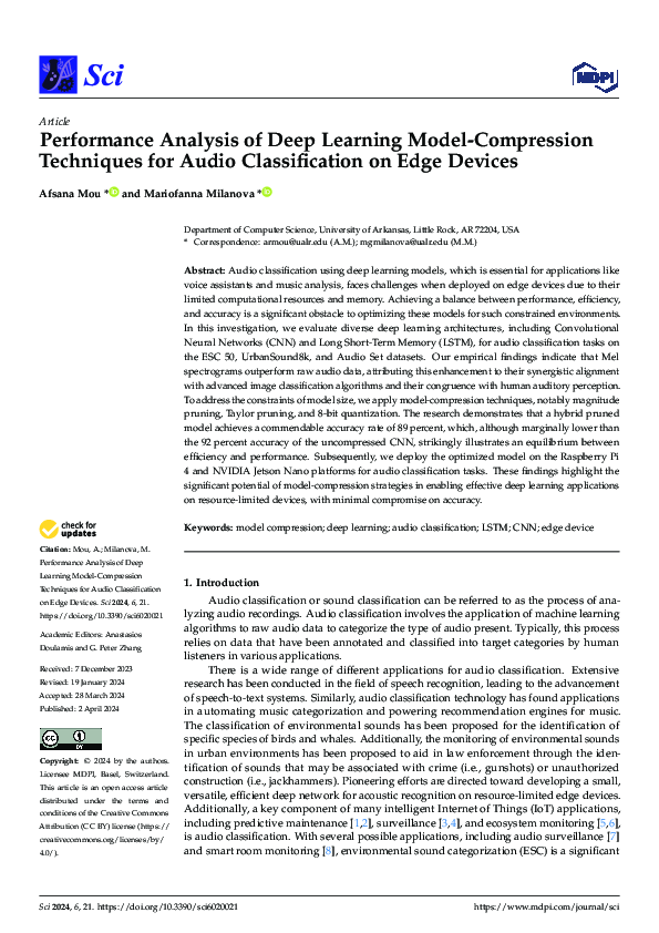 (PDF) Performance Analysis of Deep Learning Model-Compression ...