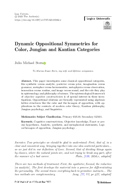 (PDF) Dynamic Oppositional Symmetries for Color, Jungian and Kantian ...