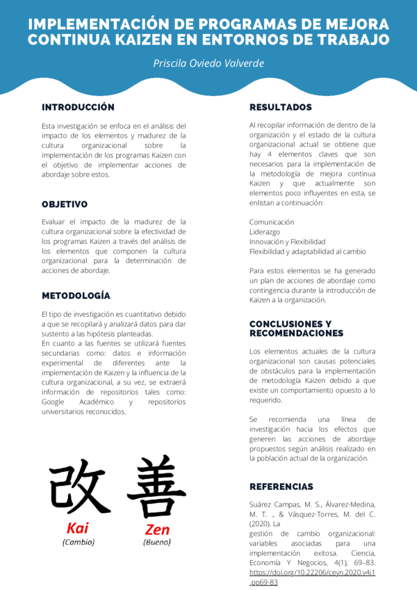 (PDF) IMPLEMENTACIÓN DE PROGRAMAS DE MEJORA CONTINUA KAIZEN EN ENTORNOS ...