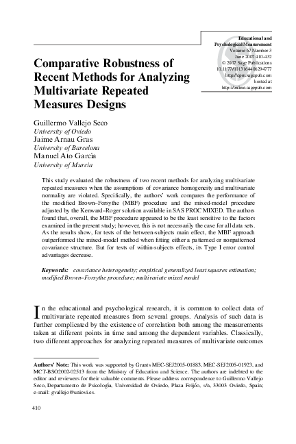(PDF) Comparative Robustness of Recent Methods for Analyzing ...
