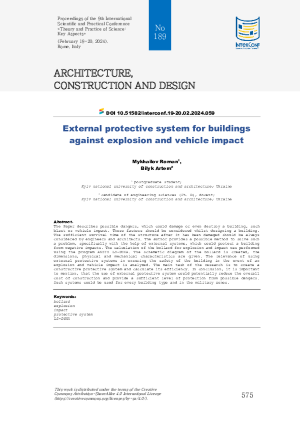 (PDF) External protective system for buildings against explosion and ...