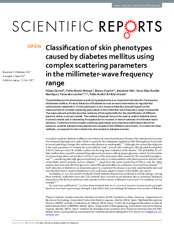 (PDF) Classification of skin phenotypes caused by diabetes mellitus ...