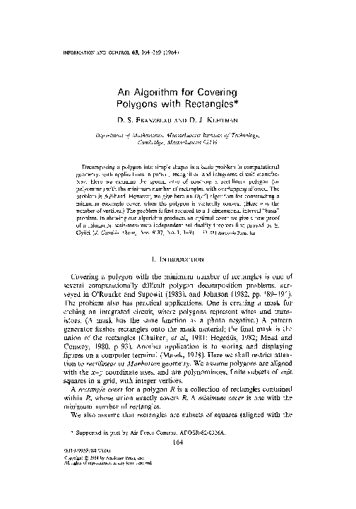 (PDF) An algorithm for covering polygons with rectangles
