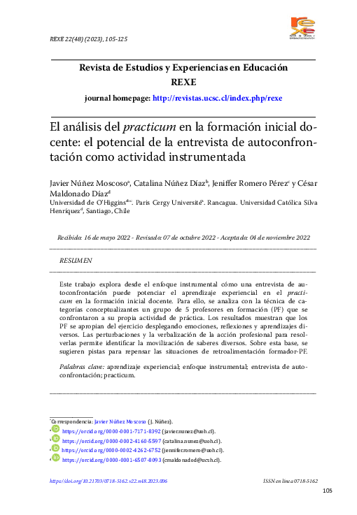 (PDF) El análisis del practicum en la formación inicial docente: el ...