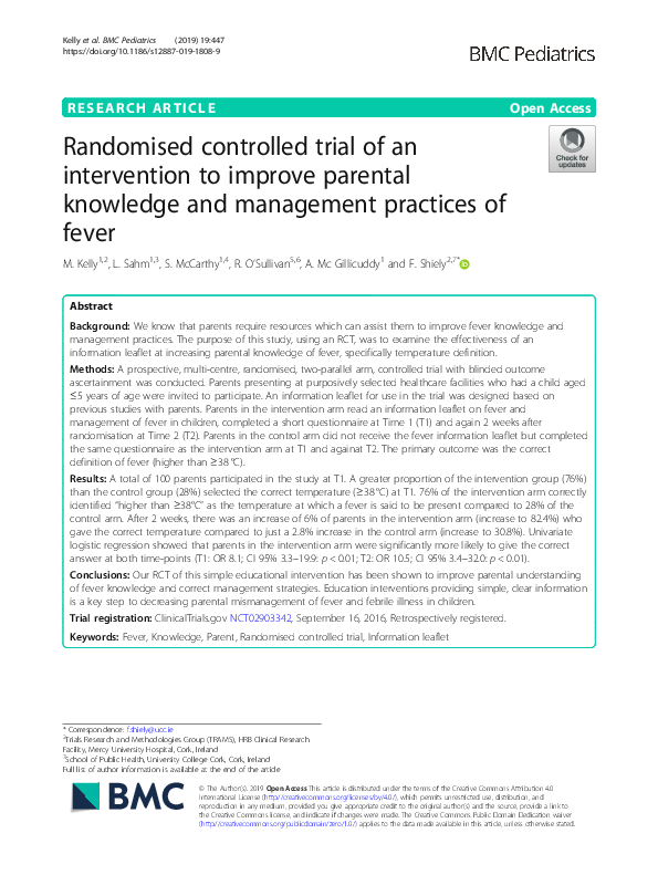 (PDF) Randomised controlled trial of an intervention to improve ...