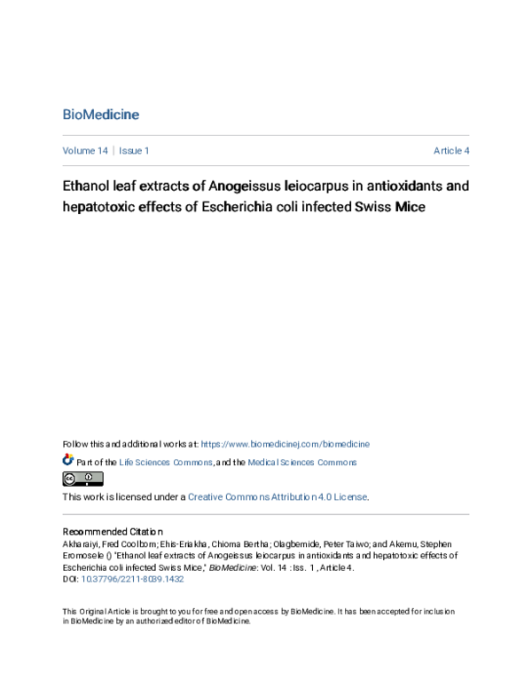 (PDF) Ethanol leaf extracts of Anogeissus leiocarpus in antioxidants ...