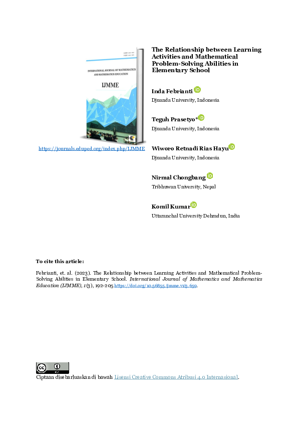 (PDF) The Relationship between Learning Activities and Mathematical ...