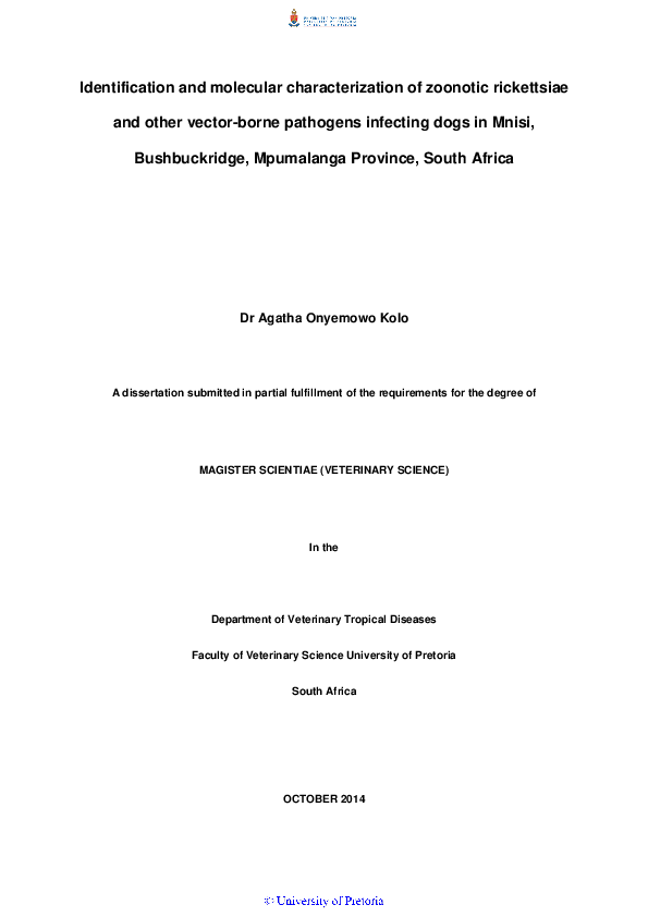 (PDF) Identification and molecular characterization of zoonotic ...