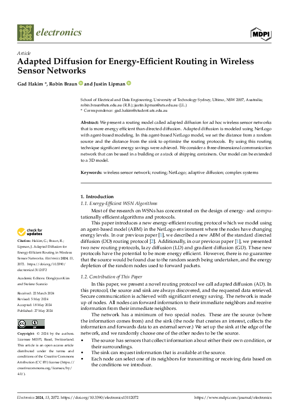 (PDF) Adapted Diffusion for Energy-Efficient Routing in Wireless Sensor ...
