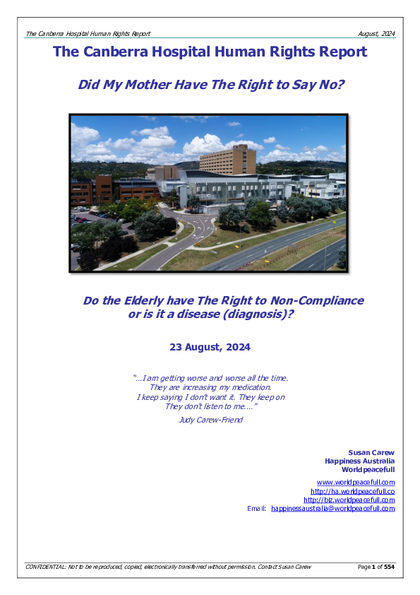 (PDF) The Canberra Hospital Human Rights Report