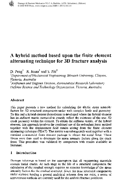 (PDF) A Hybrid Method Based Upon The Finite ElementAlternating ...