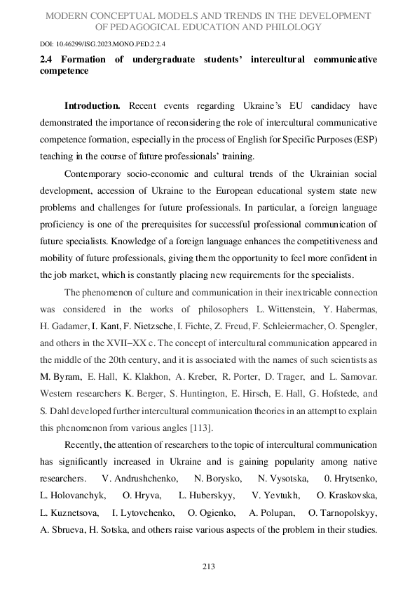 (PDF) Formation of Undergraduate Students’ Intercultural Communicative ...
