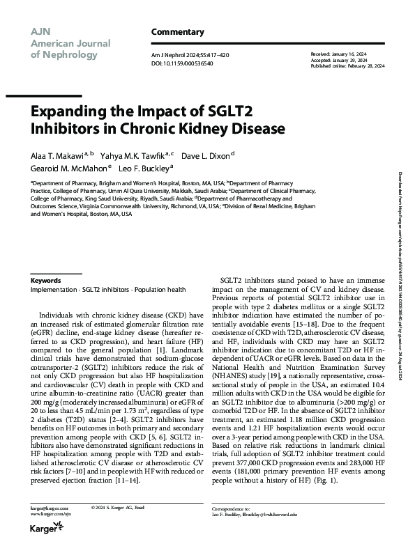 (PDF) Expanding the Impact of SGLT2 Inhibitors in Chronic Kidney Disease