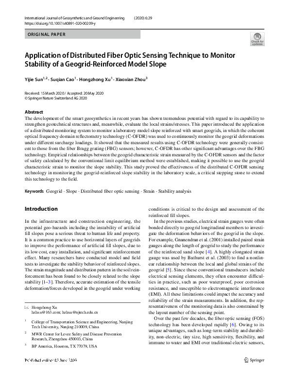 (PDF) Application of Distributed Fiber-optic Sensing for Pressure ...