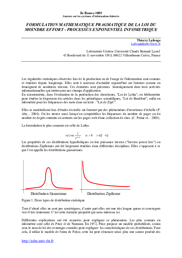 (PDF) île Rousse 2005 Journée sur les systèmes d'information élaborée ...