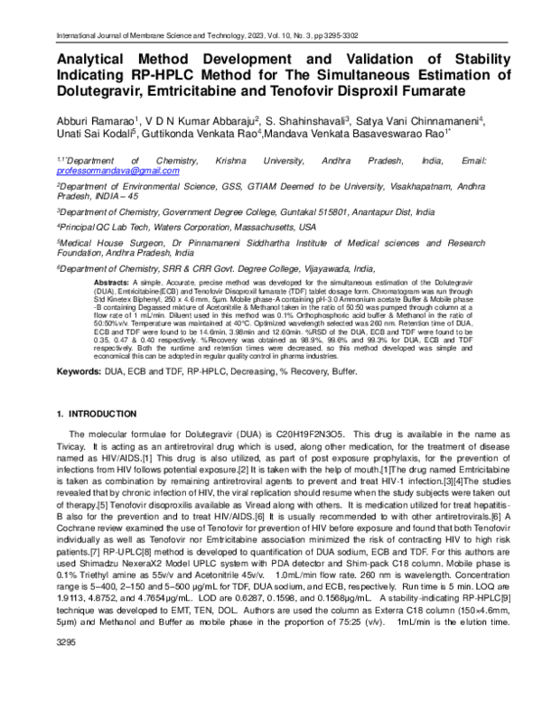 (PDF) Analytical Method Development and Validation of Stability ...