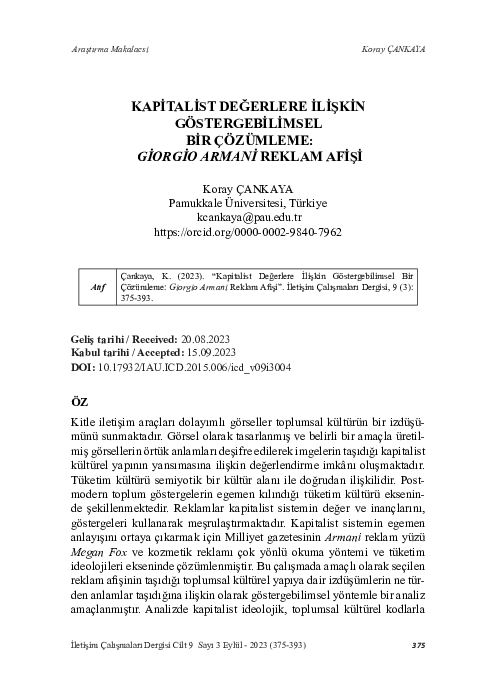 (PDF) Kapi̇tali̇st Değerlere İli̇şki̇n Göstergebi̇li̇msel Bi̇r ...