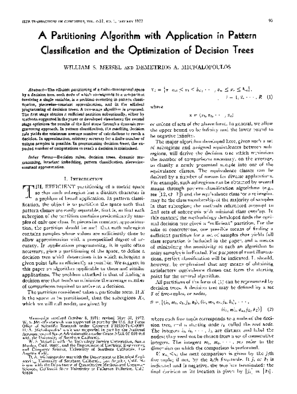 (PDF) A Partitioning Algorithm with Application in Pattern ...