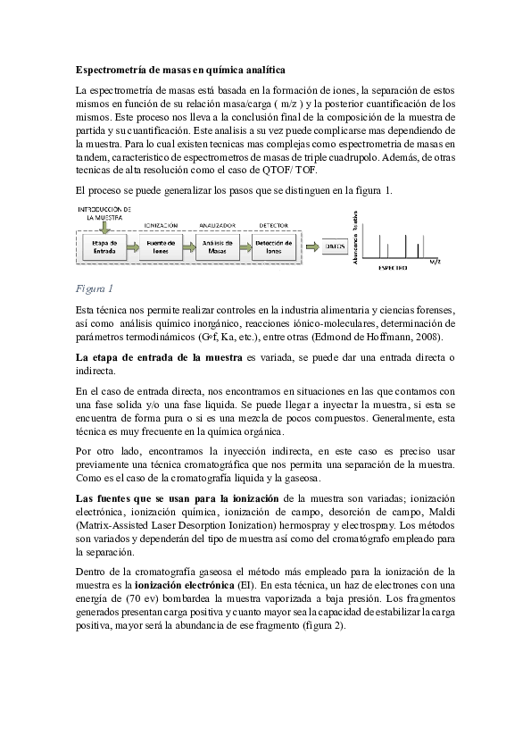 (PDF) La espectrometría de masas