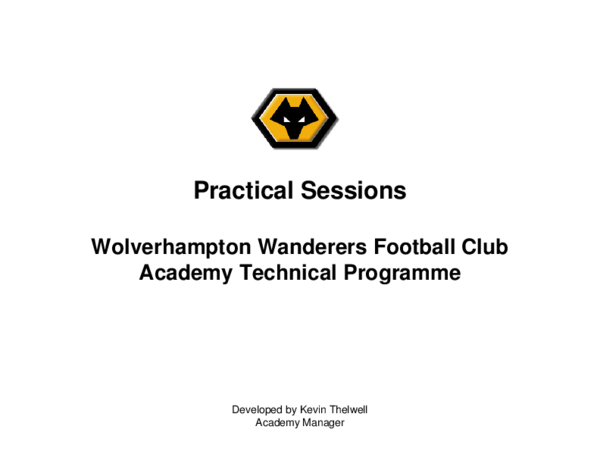 (PDF) Wolves Academy Technical Programme