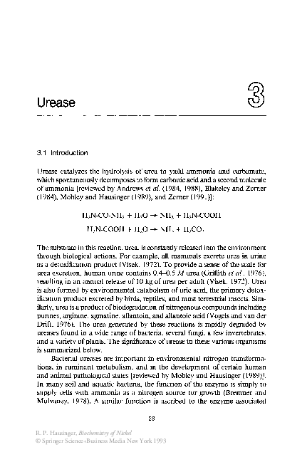 (PDF) Urease