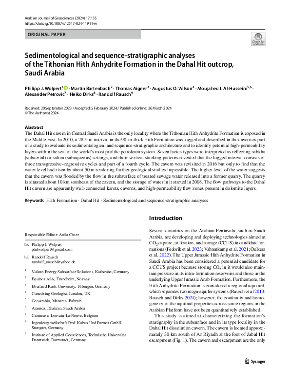 (PDF) Sedimentological and sequence-stratigraphic analyses of the ...