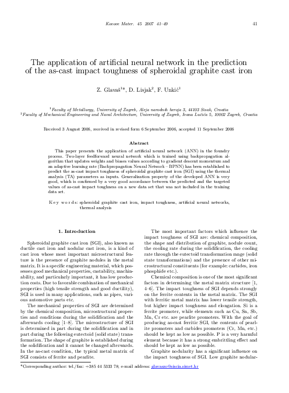 (PDF) The application of artificial neural network in the prediction of ...