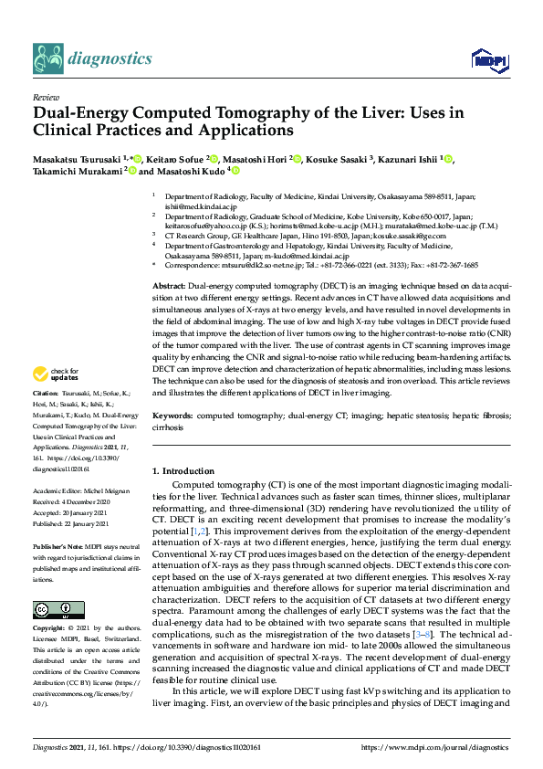 (PDF) Dual-Energy Computed Tomography of the Liver: Uses in Clinical ...