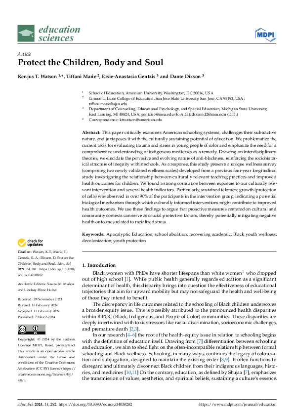 (PDF) Protect the Children, Body and Soul