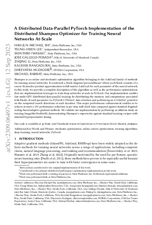 (PDF) A Distributed Data-Parallel PyTorch Implementation of the ...