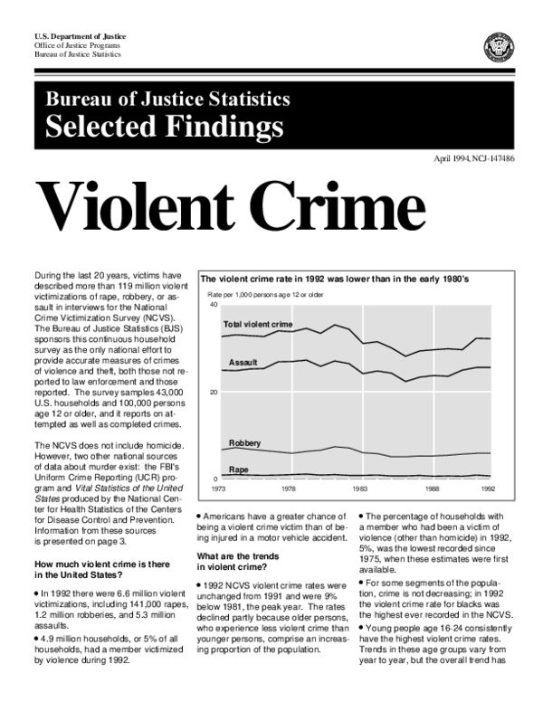 (PDF) Violent Crime
