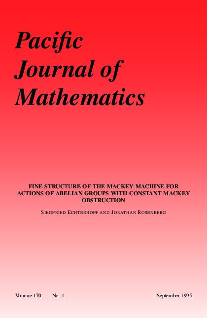 (PDF) Fine structure of the Mackey machine for actions of abelian ...