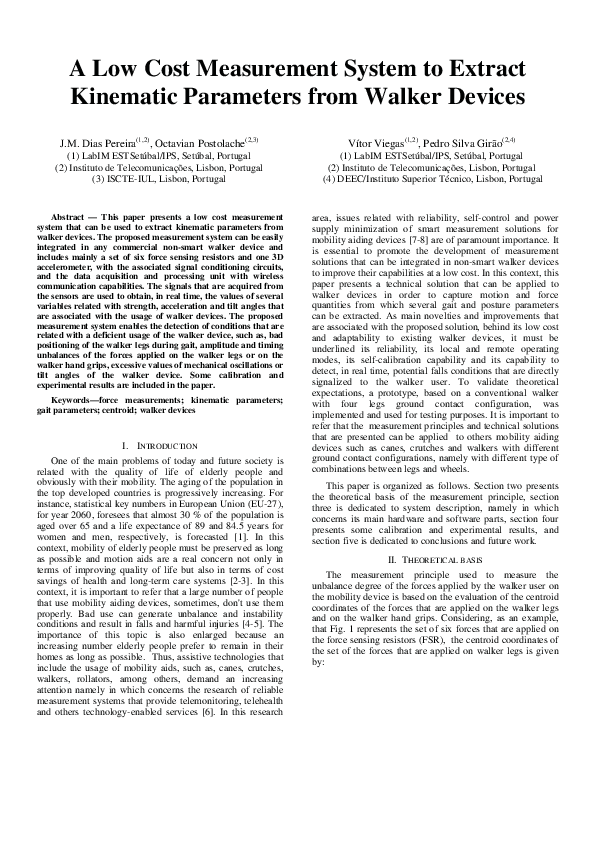 (PDF) A low cost measurement system to extract kinematic parameters ...
