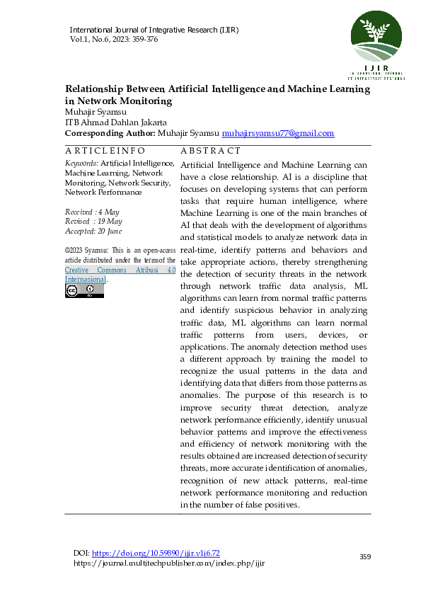 (PDF) Relationship Between Artificial Intelligence and Machine Learning ...